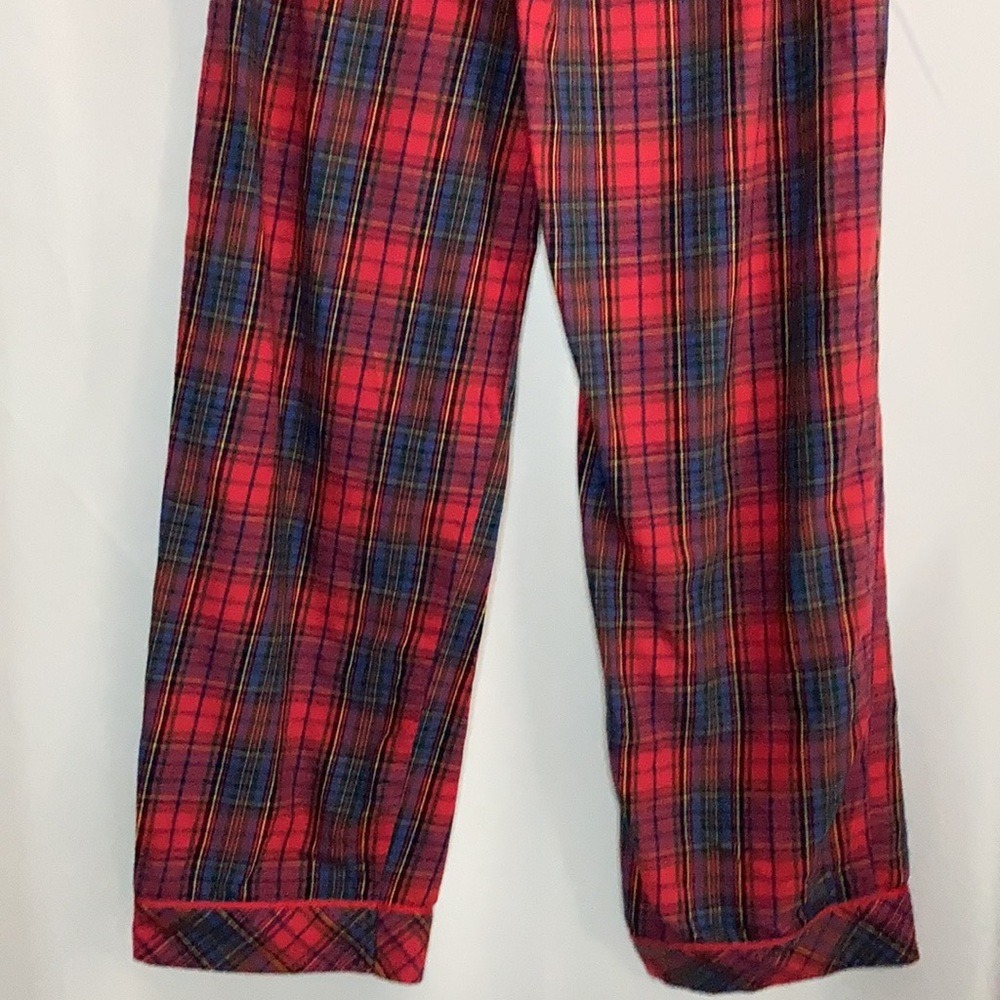 Victoria's‎ Secret Plaid Cotton Pajama Set XS Button-up Long Sleeve Christmas - Picture 8 of 10